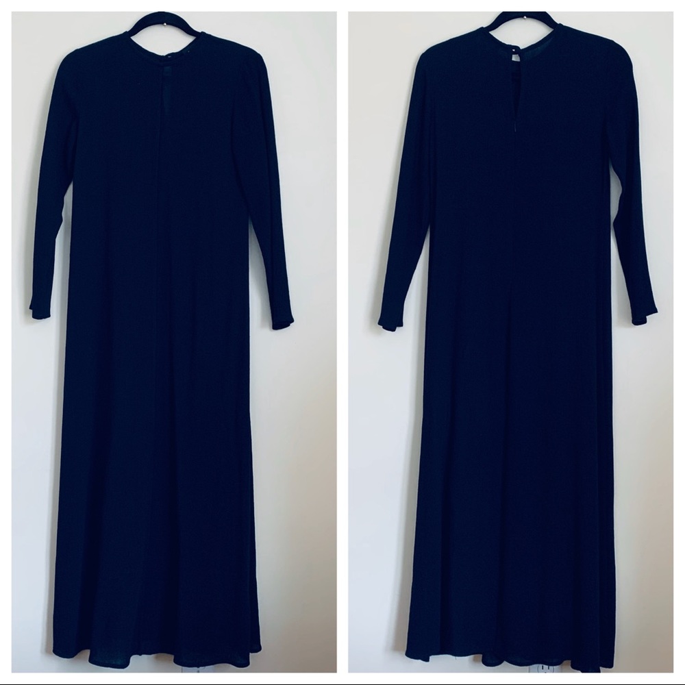 Vintage 1990’s Laundry Shelli Segal Navy Long Sleeve Tunic…